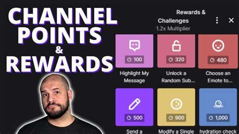 channel point rewards setup.